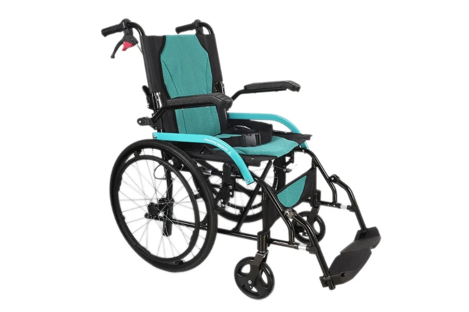5 SDM 863-LAJ REFAKATÇI TEKERLEKLİ SANDALYE TURKUAZ (ALÜMİNYUM) 20 'İNÇ